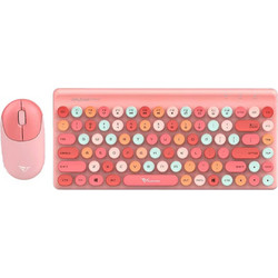 Alcatroz JellyBean A3000CP Crayon Peach Ασύρματο Σετ Πληκτρολόγιο & Ποντίκι