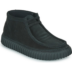 Clarks Ανδρικά Μποτάκια Suede Μαύρα 26173664