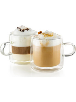 Luigi Ferrero Coffeina FR-8053 Σετ Φλιτζάνια Tσαγιού Γυάλινα 280ml 2 τμχ