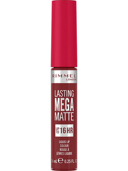 Rimmel London Lasting Mega Matte 930 Ruby Passion Long Lasting Liquid Κραγιόν 7.4ml