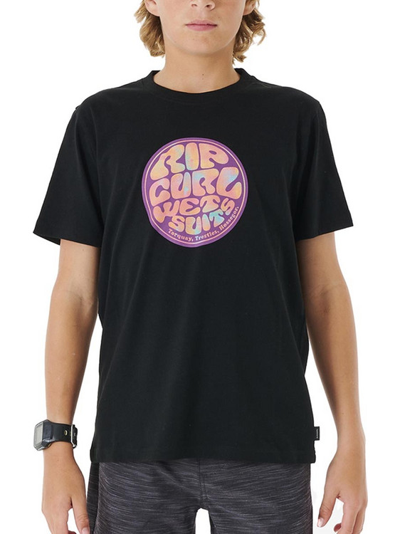 Rip Curl Παιδικό T-Shirt Κοντομάνικο Μαύρο 01RBTE-0090