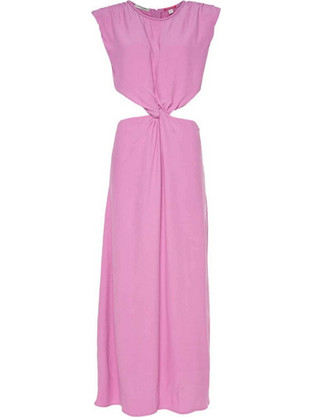 Maison Scotch Midi Καλοκαιρινό Φόρεμα για Γάμο / Βάπτιση Ροζ 171839-SC5693