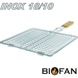 Biofan Διπλή Σχάρα Ψησίματος Ανοξείδωτη 39x32cm 10081