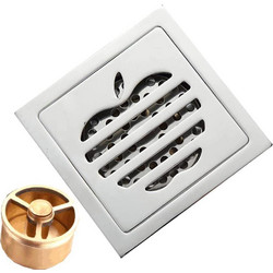 Σχαράκι Μπάνιου Σιφόνι Βαθύ Inox 10x10cm - For Home