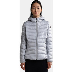 Napapijri Aerons Γυναικείο Μπουφάν Χειμωνιάτικο Puffer Κοντό Ασημί NA4GKO-H8A