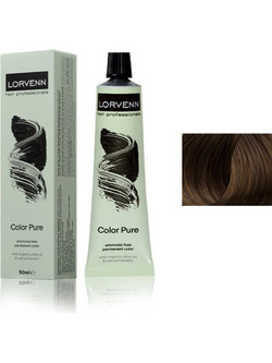 Lorvenn Beauty Color 5.07 Φυσικό Ανοιχτό Καστανό Καφέ Μόνιμη Βαφή Μαλλιών 70ml