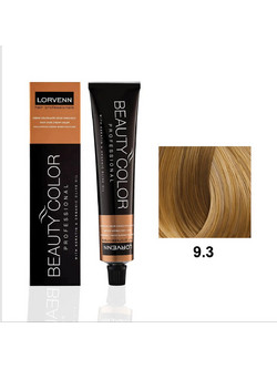 Lorvenn Beauty Color 9.3 Ξανθό Πολύ Ανοιχτό Ντορέ Μόνιμη Βαφή Μαλλιών 70ml