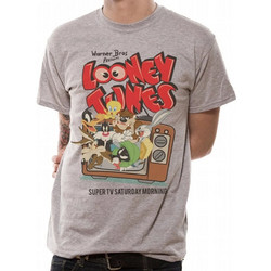 LOONEY TUNES - T-Shirt IN A TUBE- Retro TV (S)