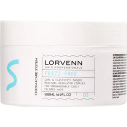 Lorvenn Frizz Free Μάσκα Μαλλιών για Φριζάρισμα για Σγουρά & Βαμμένα Μαλλιά 500ml