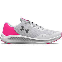 Under Armour Pursuit 3 GS Παιδικά Αθλητικά Παπούτσια για Τρέξιμο Γκρι Φούξια 3025011-100