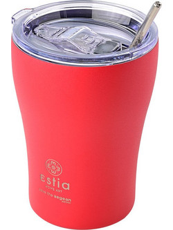 Estia Coffee Mug Save The Aegean Scarlet Red 350ml