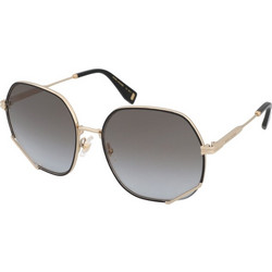 Marc Jacobs MARC584/S RHL/90 Γυναικεία Γυαλιά Ηλίου Τετράγωνα Μεταλλικά Χρυσά με Γκρι Degradee Φακό