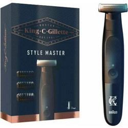 Gillette King C Style Master Ξυριστική Μηχανή Προσώπου Επαναφορτιζόμενη Αδιάβροχη