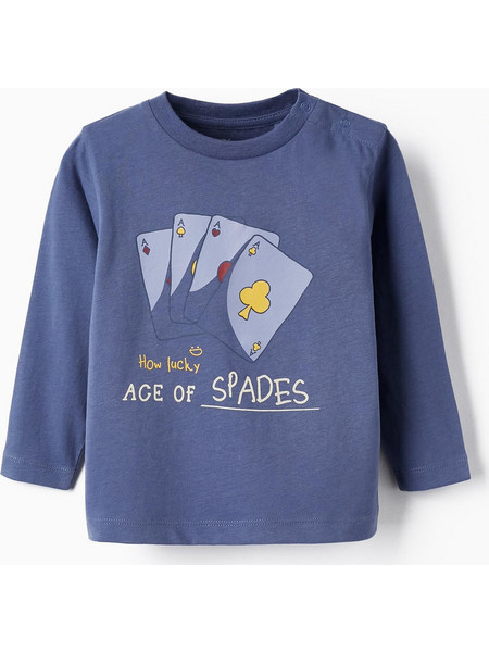 ZIPPY ΜΠΛΟΥΖΑ ACE OF SPADES ΜΠΛΕ 6Μ-36Μ