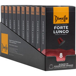 Dimello Κάψουλες Espresso Forte Lungo Συμβατές με Μηχανή Nespresso 100τμχ