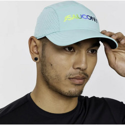Saucony Outpace Καπέλο Jockey Υφασμάτινο Γαλάζιο SAU900013-CM