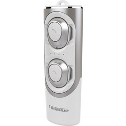 Fineblue TWS Fblue XS Ακουστικά Bluetooth In Ear White Silver