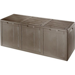 Gensini Πλαστικό Μπαούλο Αποθήκευσης Wood Finish 270lt Καφέ 51x118.5x44.5cm