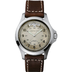 Hamilton Khaki Field Ανδρικό Ρολόι Αυτόματο με Καφέ Δερμάτινο Λουράκι H64455523