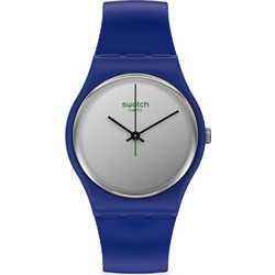 Swatch Γυναικείο Ρολόι με Μπλε Καουτσούκ Λουράκι SO28N100