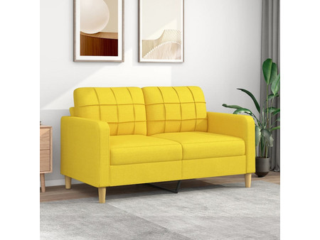 vidaXL Διθέσιος Καναπές Κίτρινος 158x77x80cm 359096