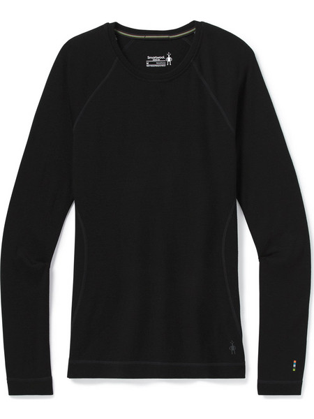 SMARTWOOL WOMEN'S CLASSIC THERMAL MERINO BASE LAYER CREW SW0163700011 BLACK
