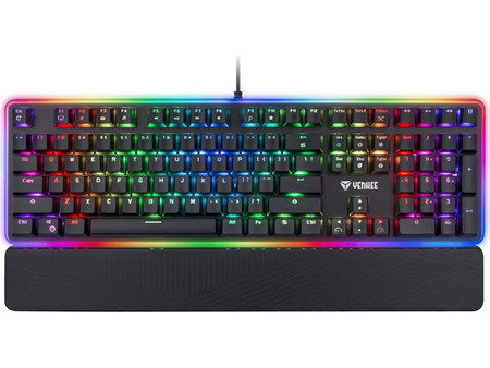 Yenkee YKB 3400US Panzer Μηχανικό Gaming Πληκτρολόγιο με Outemu Blue Διακόπτες RGB Black