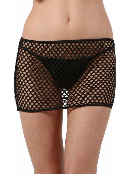 Soiemio Sexy Διχτυωτή Mini Φούστα Μαύρη