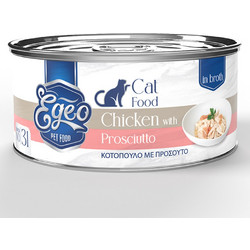 Egeo Pet Food Adult with Chicken & Prosciutto in Broth 70gr