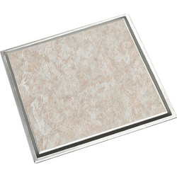 Σχάρα Ντους Ανοξείδωτη Δαπέδου 10x10cm Inox Χρωμέ Tema Elit 93510 για Eπικάλυψη με Πλακάκι