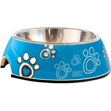 Rogz Bubble Dog Bowl Turquoise Paws 2-in-1 Large 700ml