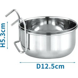Nobleza Stainless Steel Bird Feeder large 12.5x5.3cm