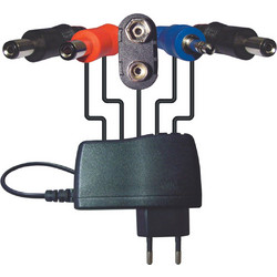 PSU-HSB-ALL Τροφοδοτικό DC 9V 1,7A με 5 διαφορετικά καλώδια σύνδεσης