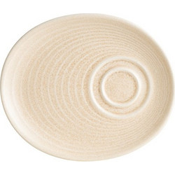 Πιατάκι πορσελάνης 20x17cm για φλυτζάνια Mirage Ripple BONNA - Σετ 12 c470693