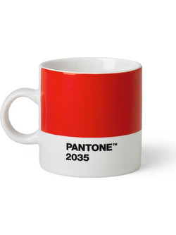 Pantone Φλιτζάνι Espresso Πορσελάνης Κόκκινο 2035