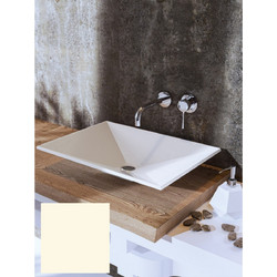 Sanitec Prisma 280 Επικαθήμενος Νιπτήρας Μπάνιου 56.5x39.5x12cm Μπεζ 152-280OCRA