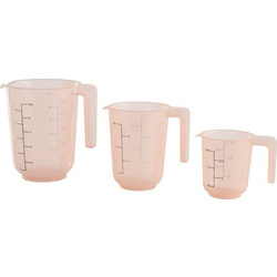 Σετ 3 πλαστικοί δοσομετρητές 250-500-1000 ml Day 10822