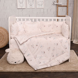 Lorelli Bunnies Σετ Κούνιας Beige 5τμχ 20800085501