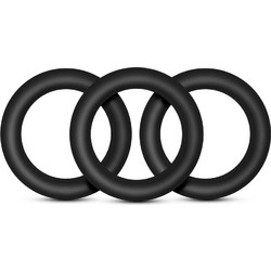 Blush Performance VS2 Cock Rings Small Σετ Ελαστικά Δαχτυλίδια Πέους & Όρχεων Σιλικόνης Μαύρα 3τμχ