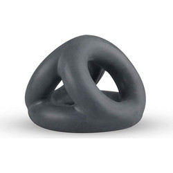 Boners Liquid Silicone Triple Cock Ring Ελαστικό Δαχτυλίδι Πέους & Όρχεων Σιλικόνης Γκρι