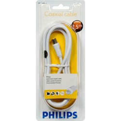 Philips Καλώδιο Κεραίας Coax Male to Coax Female 1.5m White