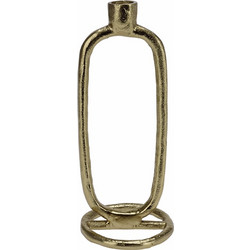 Κηροπήγιο αλουμινίου οβάλ 10x10x24cm Zaros 25752 HE388