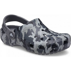 Crocs Classic Camo Clog Παιδικά Παπούτσια Θαλάσσης για Αγόρι Ανατομικά Χακί 207594-097