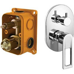 KLS Diva Μείκτης Εντοιχισμού 2 Οδών σε Κουτί Chrome -690742