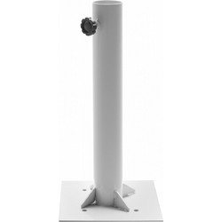 ΒΑΣΗ ΟΜΠΡΕΛΑΣ Φ60mm x 51Υεκ ΜΕΤΑΛΛΙΚΗ ΒΙΔΩΤΗ ΓΙΑ ΣΤΥΛΟ ΕΩΣ Φ60 FB96011 ΛΕΥΚΗ