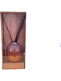 Αρωματικό χώρου με 6 sticks 100ml, σε κεραμικό βαζάκι, 11.5x11.5x27.5 cm Καφέ - Aria Trade