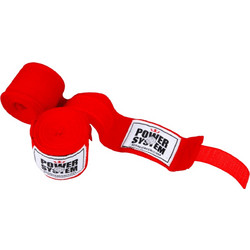 Power System Boxing Wraps / Επίδεσμος καρπού-χεριού (bandage) 4m Κόκκινος 3404