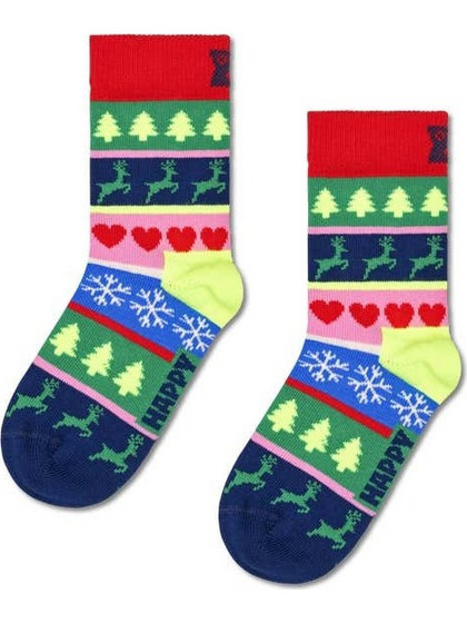 Κάλτσες Happy Socks Christmas Stripe Sock Εμπριμέ