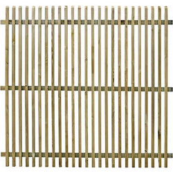 Φράχτης Ξύλινος Κάγκελο με Κολωνάκια (3x3cm) 180x(Υ)180cm