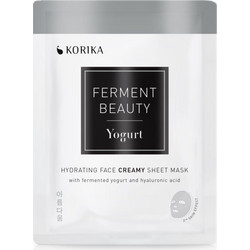 KORIKA Ferment Beauty Fermented Yogurt & Hyaluronic Hydrating Face Sheet Mask 20gr